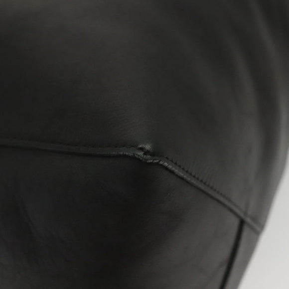 CELINE Hand Bag Leather Beige Gold Auth ep10443