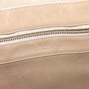 CELINE Hand Bag Leather Beige Gold Auth ep10443-18
