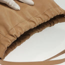 CELINE Hand Bag Leather Beige Gold Auth ep10443-6