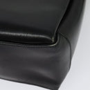 GUCCI Shoulder Bag Leather Black Gold Auth ep10445-13