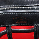 GUCCI Shoulder Bag Leather Black Gold Auth ep10445-14