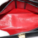 GUCCI Shoulder Bag Leather Black Gold Auth ep10445-15