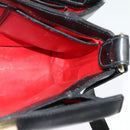 GUCCI Shoulder Bag Leather Black Gold Auth ep10445-16