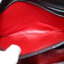 GUCCI Shoulder Bag Leather Black Gold Auth ep10445-19