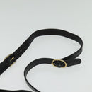 GUCCI Shoulder Bag Leather Black Gold Auth ep10445-8