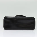 GUCCI Shoulder Bag Leather Black Gold Auth ep10445-9