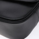 Burberrys Hand Bag Leather Black Gold Auth ep10446-9