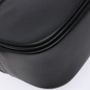 Burberrys Hand Bag Leather Black Gold Auth ep10446-16