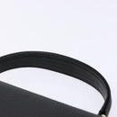 Burberrys Hand Bag Leather Black Gold Auth ep10446-8