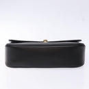 Burberrys Hand Bag Leather Black Gold Auth ep10446-5