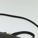 Burberrys Hand Bag Leather 2way Black Gold Auth ep10449-15