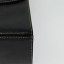 Burberrys Hand Bag Leather 2way Black Gold Auth ep10449-16