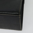 Burberrys Hand Bag Leather 2way Black Gold Auth ep10449-18
