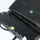 Burberrys Hand Bag Leather 2way Black Gold Auth ep10449-11