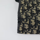 Christian Dior Trotter Canvas Shoulder Bag Navy Gold Auth ep10451-8