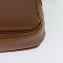 Burberrys Shoulder Bag Leather Brown Gold Auth ep10453-16