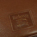 Burberrys Shoulder Bag Leather Brown Gold Auth ep10453-17