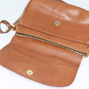 Burberrys Shoulder Bag Leather Brown Gold Auth ep10453-10