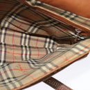 Burberrys Shoulder Bag Leather Brown Gold Auth ep10453-18