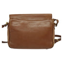 Burberrys Shoulder Bag Leather Brown Gold Auth ep10453-2