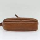 Burberrys Shoulder Bag Leather Brown Gold Auth ep10453-5
