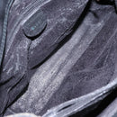 GUCCI Bamboo Hand Bag Suede Leather Black Gold 002 2853 0260 0 Auth ep10456-16