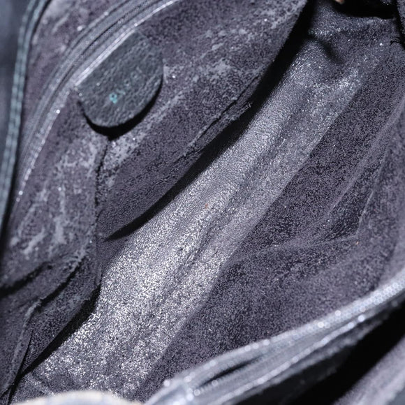 GUCCI Bamboo Hand Bag Suede Leather Black Gold 002 2853 0260 0 Auth ep10456