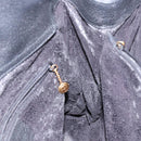 GUCCI Bamboo Hand Bag Suede Leather Black Gold 002 2853 0260 0 Auth ep10456-17