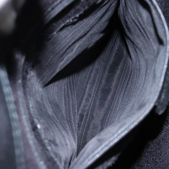 GUCCI Bamboo Hand Bag Suede Leather Black Gold 002 2853 0260 0 Auth ep10456