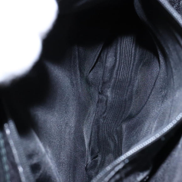 GUCCI Bamboo Hand Bag Suede Leather Black Gold 002 2853 0260 0 Auth ep10456