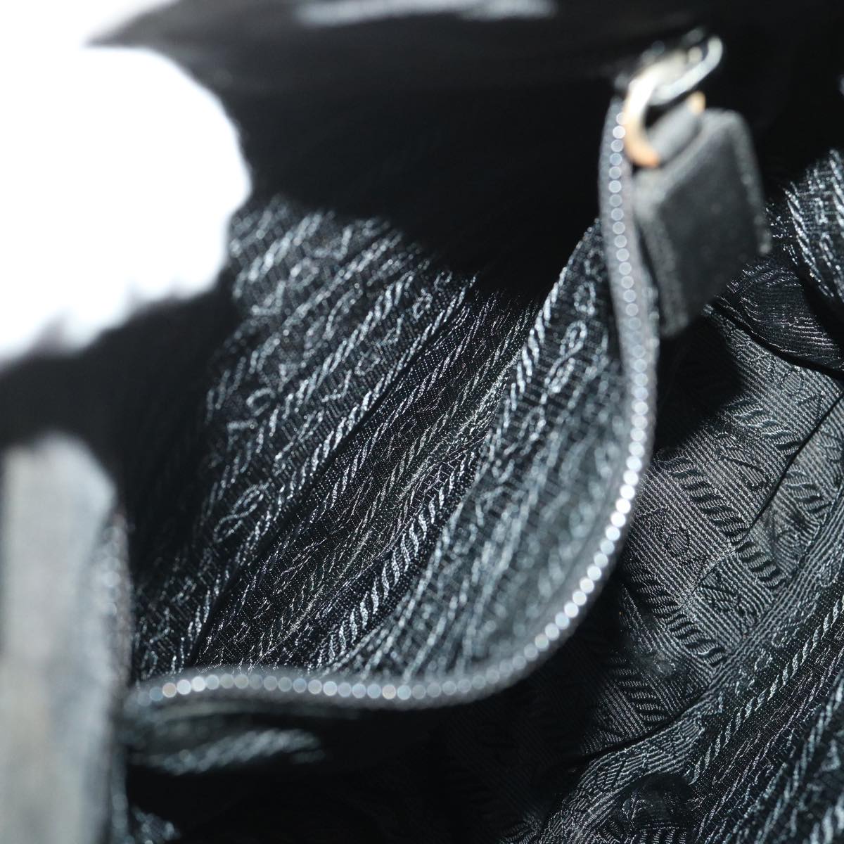 PRADA Hand Bag Nylon Black Auth ep1046