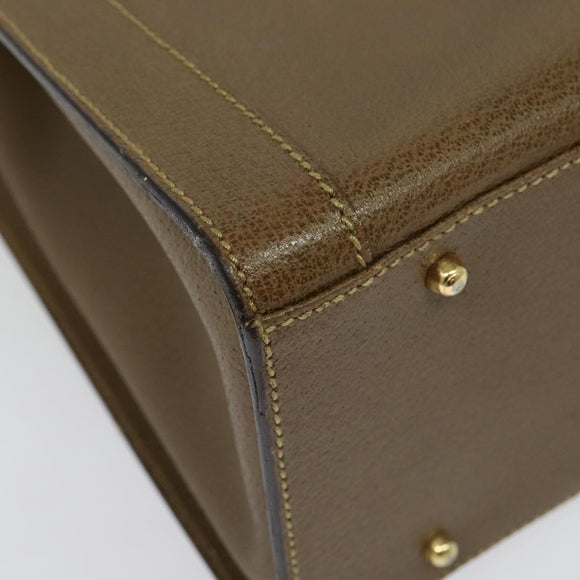 GUCCI Bamboo Hand Bag Leather Brown Gold 002 1186 0259 Auth ep10461