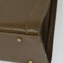 GUCCI Bamboo Hand Bag Leather Brown Gold 002 1186 0259 Auth ep10461-14