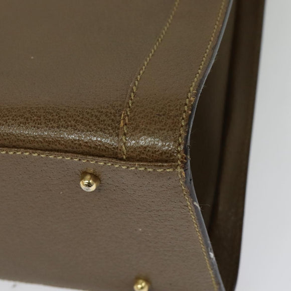 GUCCI Bamboo Hand Bag Leather Brown Gold 002 1186 0259 Auth ep10461