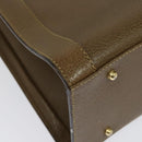 GUCCI Bamboo Hand Bag Leather Brown Gold 002 1186 0259 Auth ep10461-15