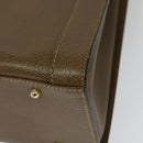 GUCCI Bamboo Hand Bag Leather Brown Gold 002 1186 0259 Auth ep10461-16