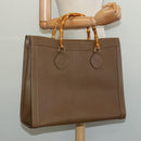 GUCCI Bamboo Hand Bag Leather Brown Gold 002 1186 0259 Auth ep10461-20