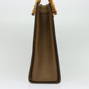 GUCCI Bamboo Hand Bag Leather Brown Gold 002 1186 0259 Auth ep10461-3