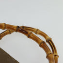 GUCCI Bamboo Hand Bag Leather Brown Gold 002 1186 0259 Auth ep10461-8