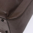 GUCCI Bamboo Hand Bag Leather Dark Brown 002 1118 0462 Auth ep10462-8