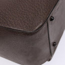 GUCCI Bamboo Hand Bag Leather Dark Brown 002 1118 0462 Auth ep10462-15