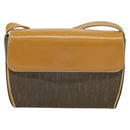 GUCCI Shoulder Bag Canvas Leather Brown Gold Auth ep10464-13