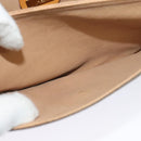 GUCCI Shoulder Bag Canvas Leather Brown Gold Auth ep10464-21