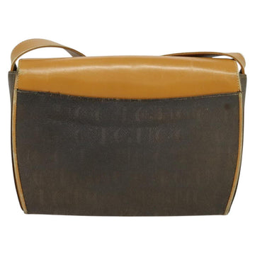 GUCCI Shoulder Bag Canvas Leather Brown Gold Auth ep10464 - 0