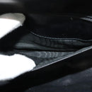 GUCCI Micro GG Canvas Shoulder Bag Leather Gold Black Auth ep10465-19