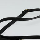 GUCCI Micro GG Canvas Shoulder Bag Leather Gold Black Auth ep10465-8