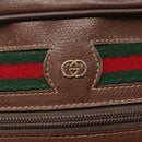 GUCCI GG Supreme Web Sherry Line Bag PVC Beige Gold 001 56 6472 Auth ep10466-18