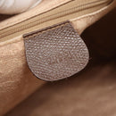 GUCCI GG Supreme Web Sherry Line Bag PVC Beige Gold 001 56 6472 Auth ep10466-19