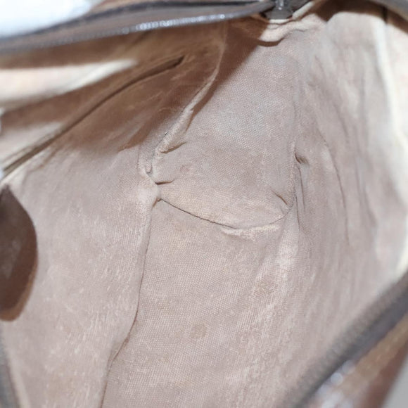 GUCCI GG Supreme Web Sherry Line Bag PVC Beige Gold 001 56 6472 Auth ep10466