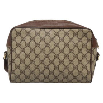 GUCCI GG Supreme Web Sherry Line Bag PVC Beige Gold 001 56 6472 Auth ep10466 - 0